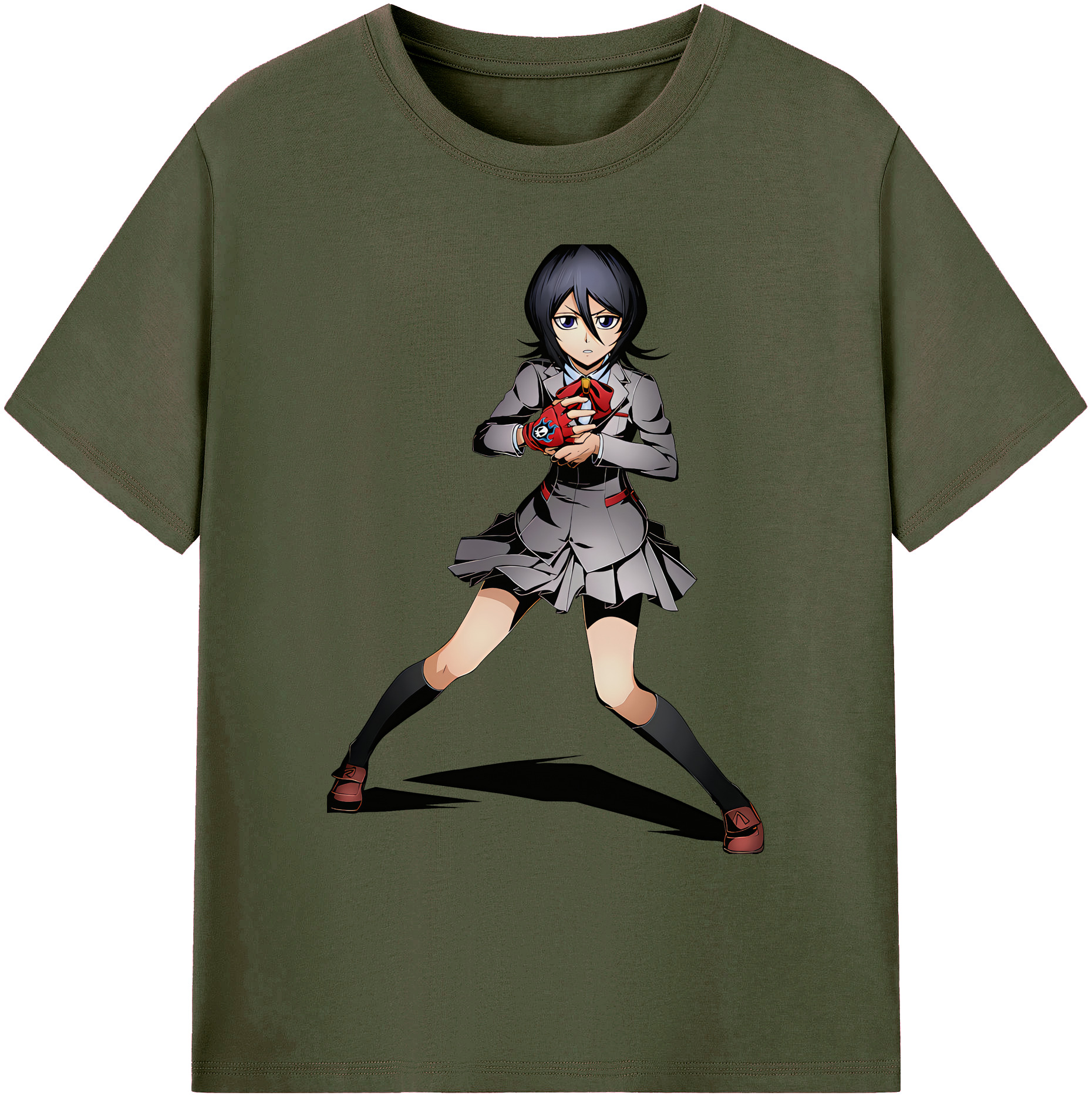 （画像用） ブリーチ 朽木ルキア BLEACH Kuchiki Rukia 綿100％ メンズ半袖Tシャツ｜肌触りやわらか＆通気性